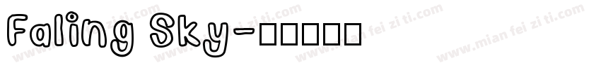 Faling Sky字体转换